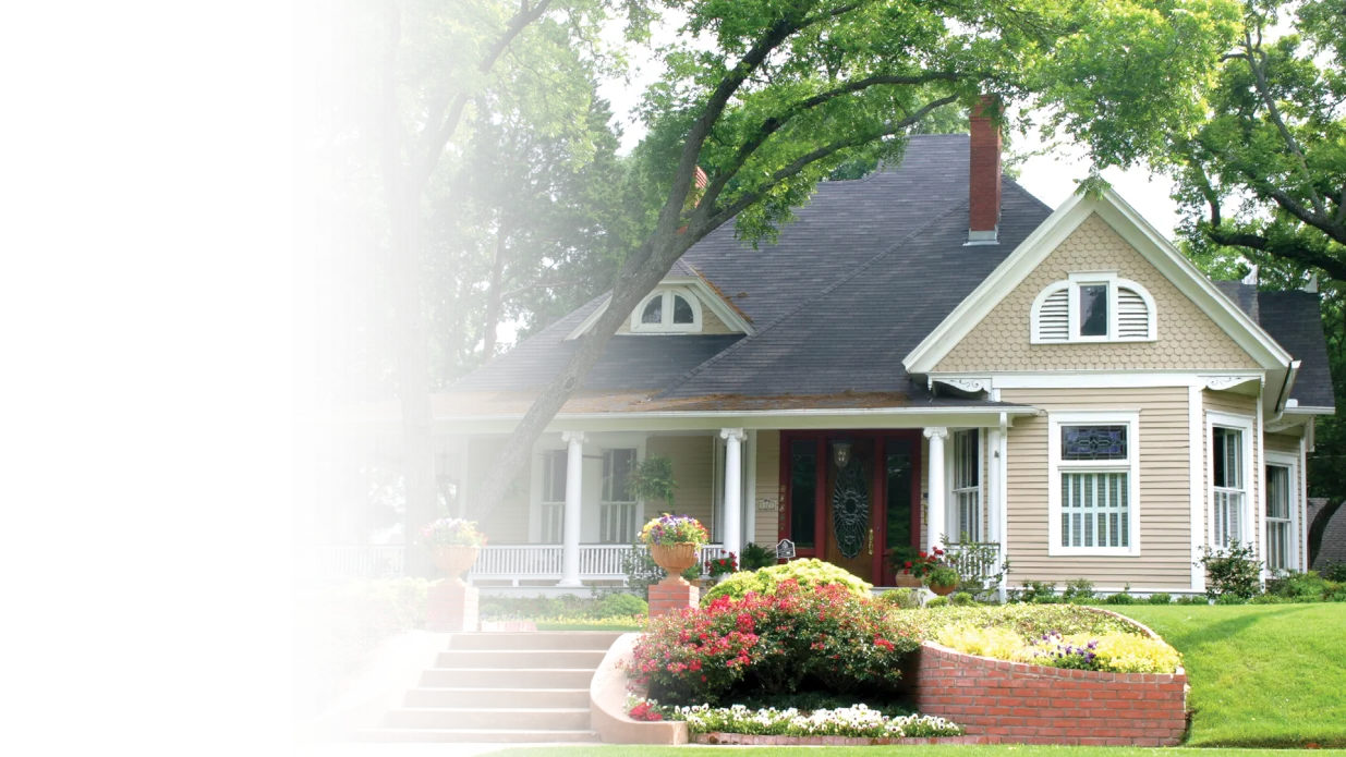 Exterior shot of a home